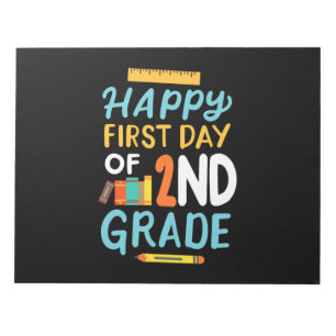 2nd Grade First Day of School Notepad
