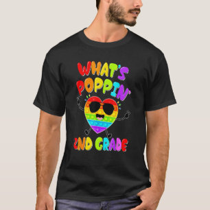 2nd Grade First Day Of School Pop It Push It Fidge T-Shirt