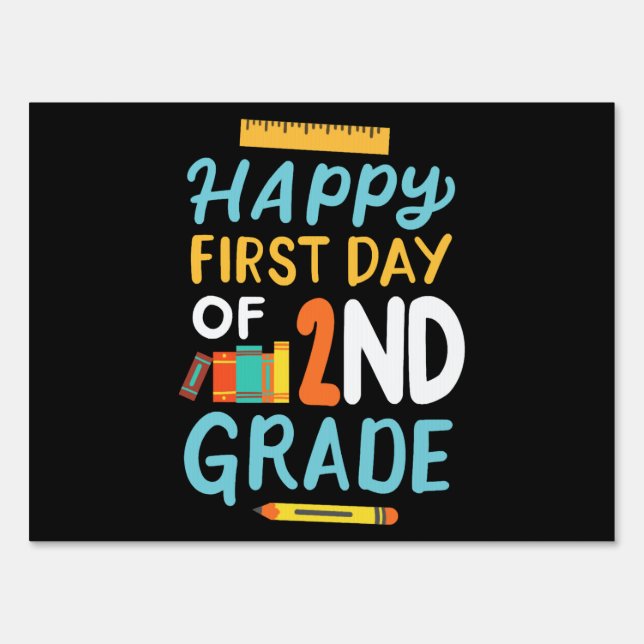 2nd Grade First Day of School Sign (Front)