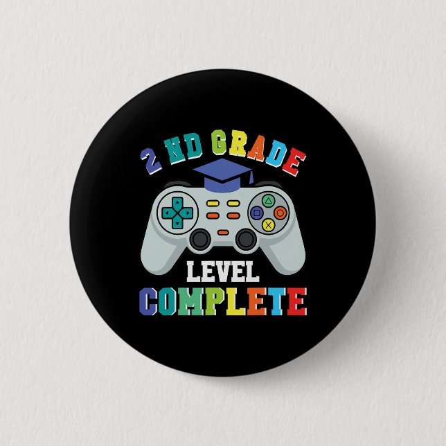 2nd Grade Gamer Boys – Level Complete Ck To School Button (Front)