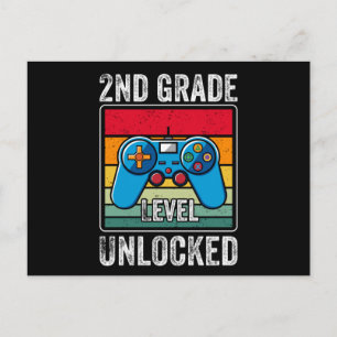 2nd Grade Gamer First Day Of School Kids Gift Postcard