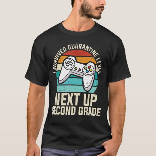 2nd Grade Gamer First Day Second Grade Boys Back T T_Shirt