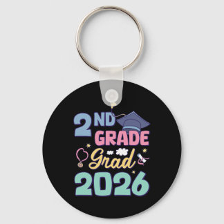 2nd Grade Graduation 2026 Proud Grad Second Grade Keychain