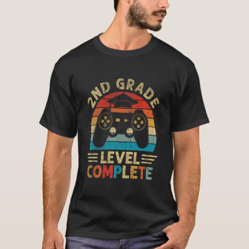 2nd Grade Graduation Level Complete Video Games Ga T_Shirt