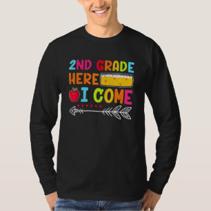 2nd Grade Here I Come Happy First Day Of School  2 T-Shirt