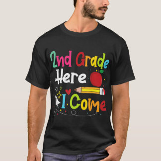 2nd Grade Here I Come Teacher Back To School Boys T-Shirt