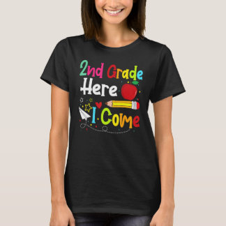2nd Grade Here I Come Teacher Back To School Boys T-Shirt