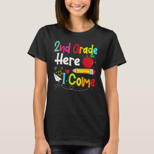 2nd Grade Here I Come Teacher Back To School Boys T-Shirt