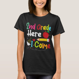 2nd Grade Here I Come Teacher Back To School Boys T-Shirt