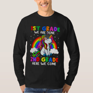 2nd Grade Here We Come Unicorn Happy Last Day Of S T-Shirt