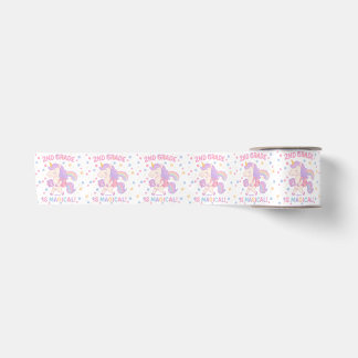 2nd Grade is Magical Back To School Unicorn Satin Ribbon