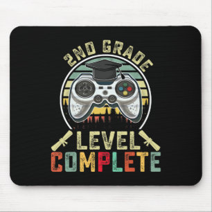 2nd Grade Level Complete Gamer 2nd Grade Graduatio Mouse Pad