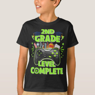 2nd Grade Level Complete Gamer Class Of 2022 Gradu T-Shirt