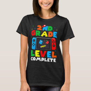 2nd Grade Level Complete Video Game Last Day Of Sc T-Shirt