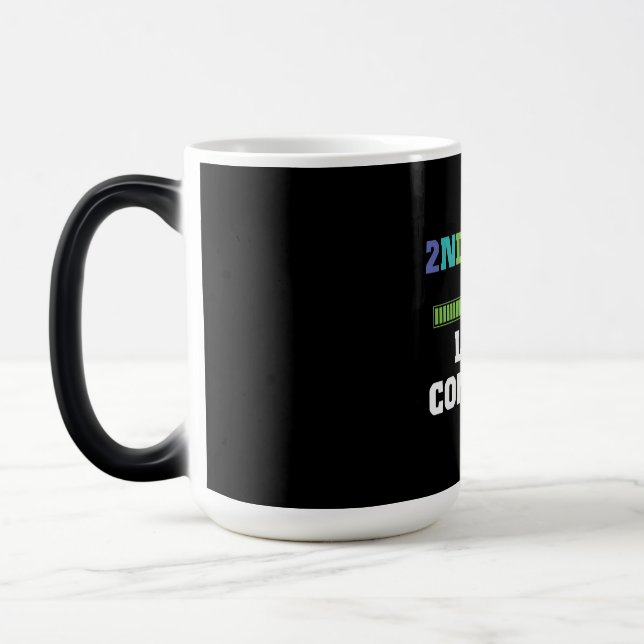 2ND Grade Level Complete Video Gamer Graduate Gift Color Morph Mug (Left)