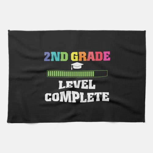 2ND Grade Level Complete Video Gamer Graduate Gift Kitchen Towel