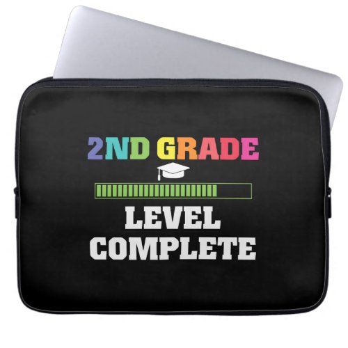 2ND Grade Level Complete Video Gamer Graduate Gift Laptop Sleeve