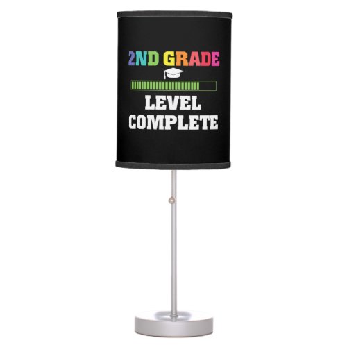 2ND Grade Level Complete Video Gamer Graduate Gift Table Lamp