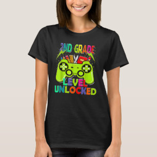 2nd Grade Level Unlocked Game On 2nd Grade Back To T-Shirt