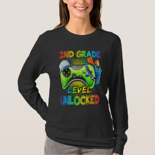 2nd Grade Level Unlocked Video Game Back To School T-Shirt