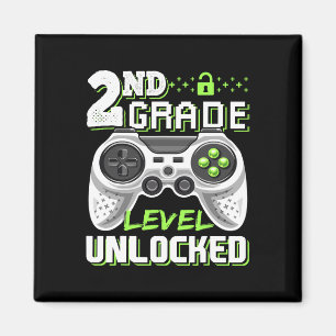 2nd Grade Level Unlocked Video Game Byck To School Magnet