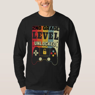 2nd Grade Level Unlocked Vintage Back To School Vi T-Shirt