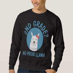2nd Grade Llama Teacher Student Back To School Sweatshirt