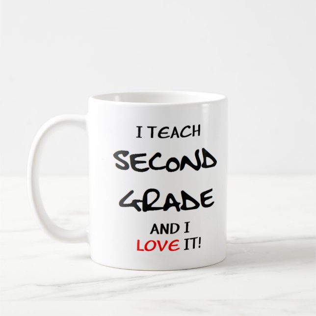 2nd grade love coffee mug (Left)