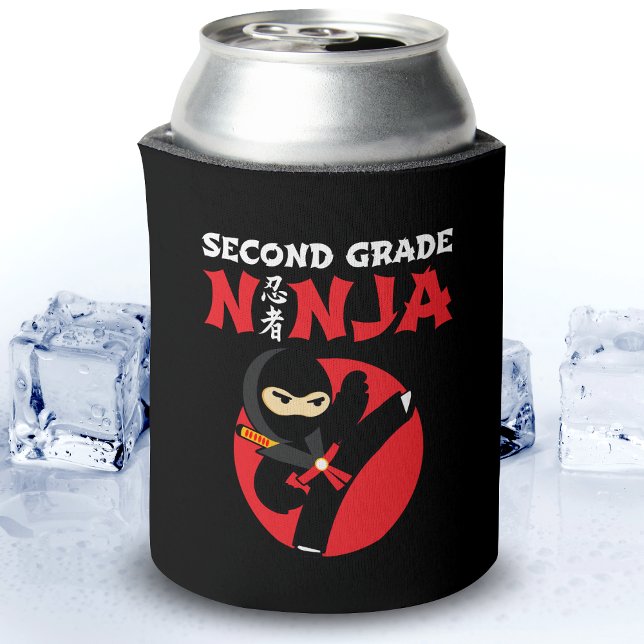 2nd Grade Ninja Kick First Day Back To School Can Cooler (Creator Uploaded)