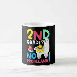2nd Grade No Prob Llama Second Grade Teacher Humor Coffee Mug