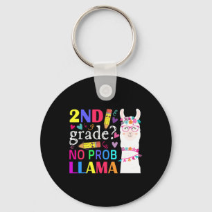 2nd Grade No Prob-llama Teacher Student First Day Keychain