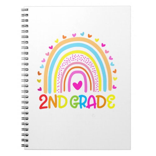 2Nd Grade Rainbow Where Adventure Begin Notebook