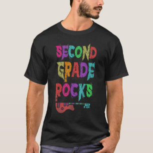 2nd Grade Rocks Student Teacher Rocking Third Grad T-Shirt