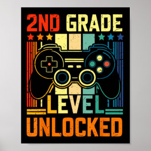 2nd Grade Shirts For Girls Unicorn Second Grade He Poster