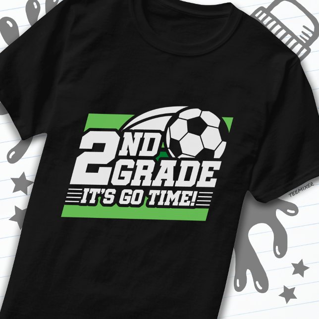 2nd Grade Soccer Football First Day Back To School T-Shirt (Creator Uploaded)