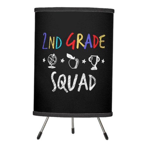 2nd Grade Squad _ Back to School Teacher Gift Tripod Lamp