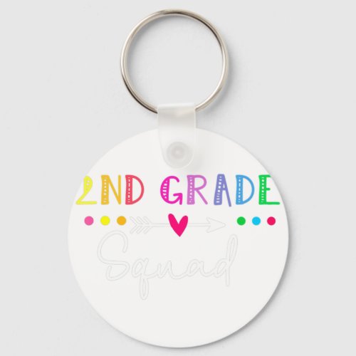 2nd Grade Squad Second First Day Of School Boys Gi Keychain