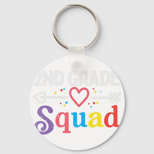 2nd Grade Squad Second First Day Of School Boys Gi Keychain