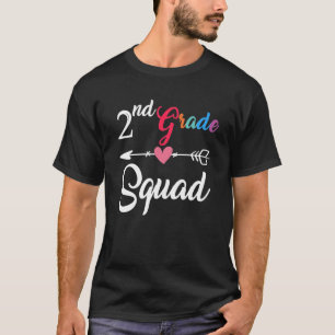 2nd Grade Squad  Second Grade Back To School Teach T-Shirt