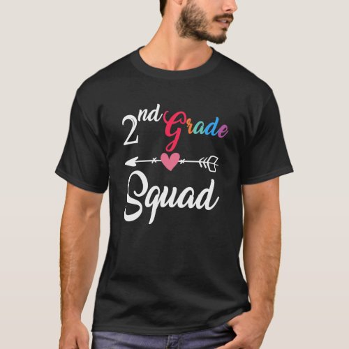 2nd Grade Squad  Second Grade Back To School Teach T_Shirt