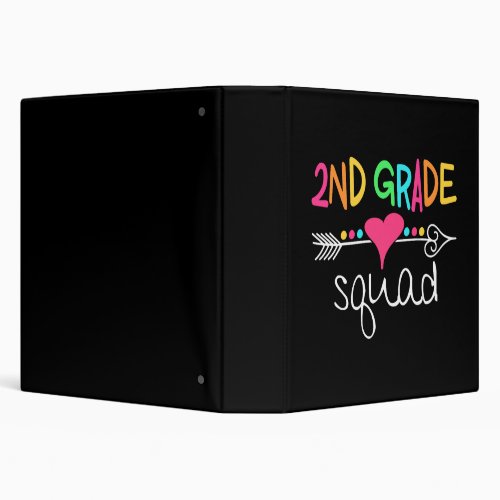 2nd Grade Squad T_shirt 3 Ring Binder