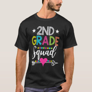 2nd Grade Squad Teacher Student Team Back To Schoo T-Shirt