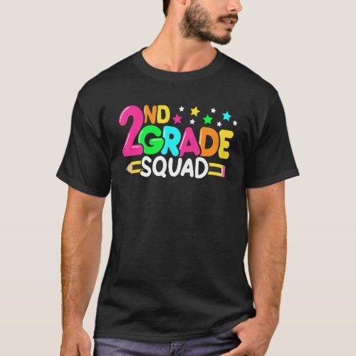 2nd Grade Squad Teacher Team Second Grade Crew Gir T_Shirt