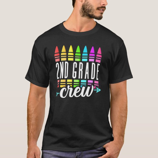 2nd Grade Squad  Teacher Team Second Grade Rocks K T-Shirt (Front)