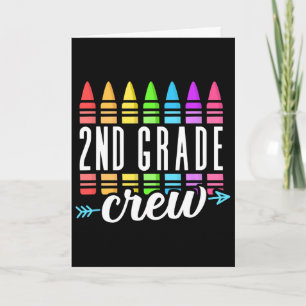 2nd Grade Squad Teacher Team Second Grade Rocks Ki Card