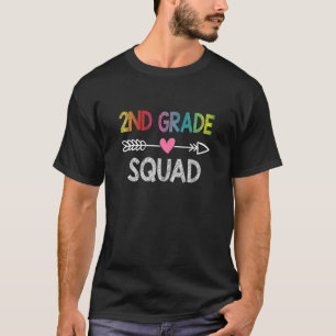 2nd Grade Squad Third Teacher Student Team Back To T-Shirt