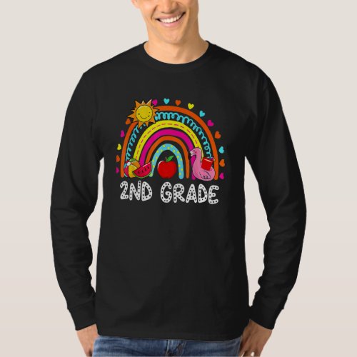 2nd Grade Summer Rainbow Kids Teachers Field Day 2 T_Shirt