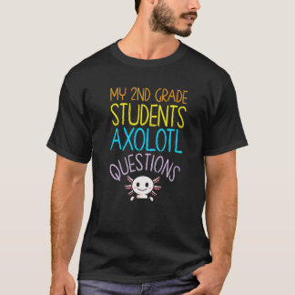 2nd Grade Teacher Appreciation I Axolotl Questions T-Shirt