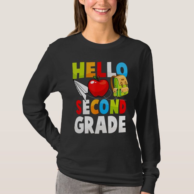 2nd grade teacher back to school for women kids st T-Shirt (Front)