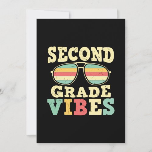 2nd Grade Teacher Second Grade Vibes Invitation